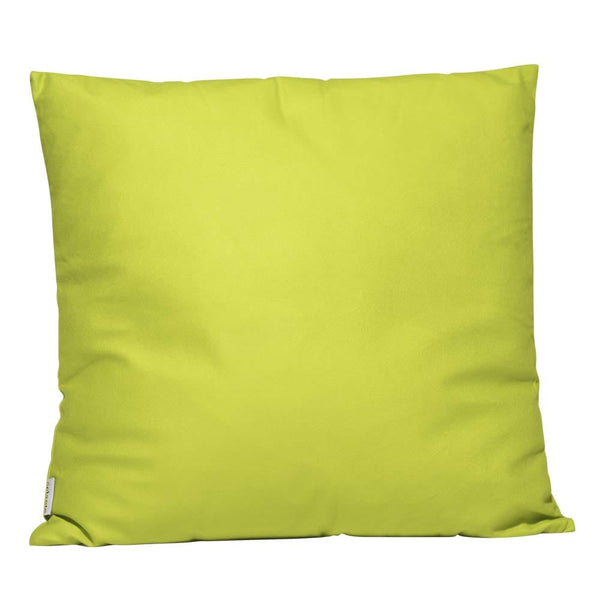 Eclante Velvet Lemon Green Throw Pillow | Soft Decorative Pillow