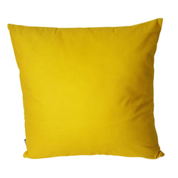 Eclante Velvet Yellow Throw Pillow | Soft Decorative Pillow