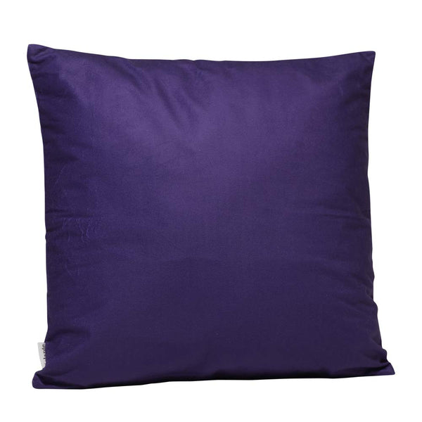 Eclante Velvet Purple Throw Pillow | Soft Decorative Pillow