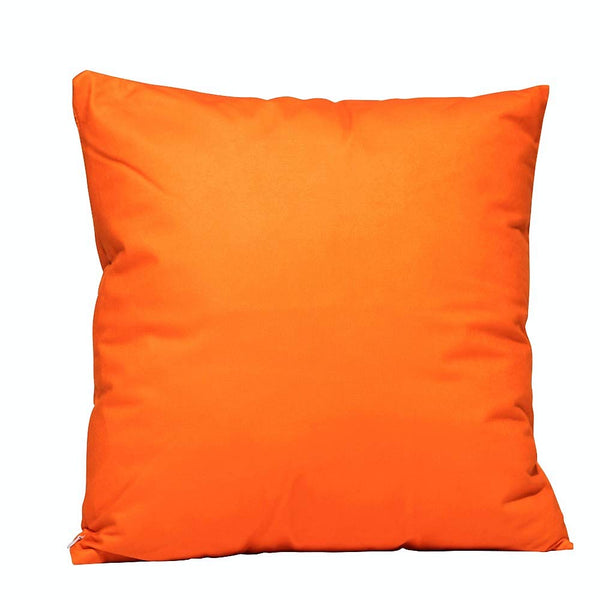 Eclante Velvet Orange Throw Pillow | Soft Decorative Pillow