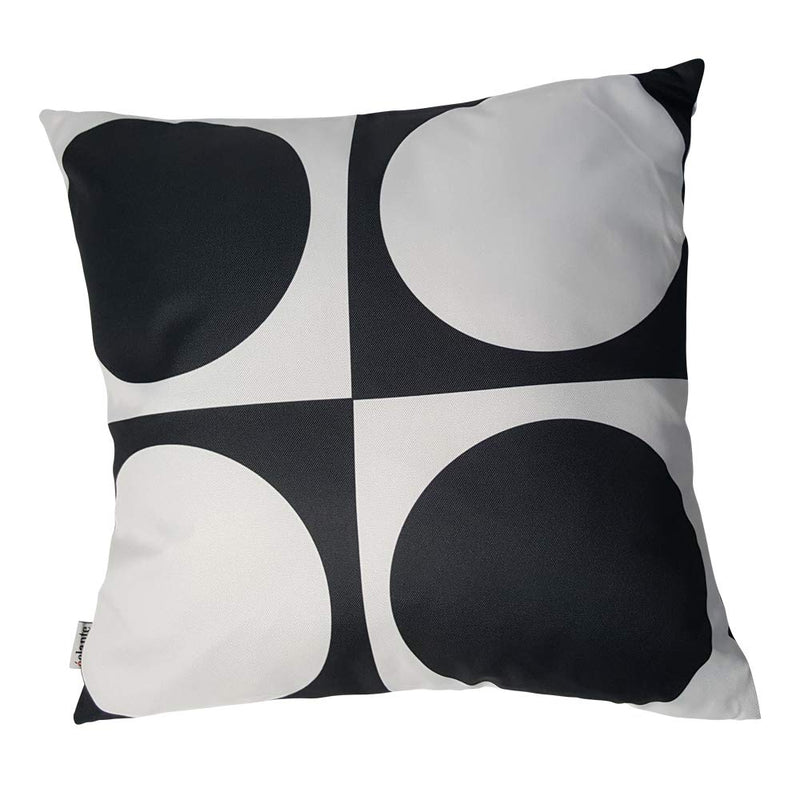 Eclante Gusto Indoor Outdoor Throw Pillow | Black and White