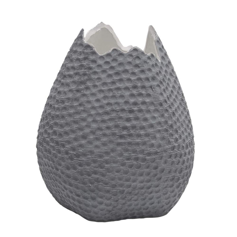 Eclante OVO Ceramic Decorative Vase Gray Color