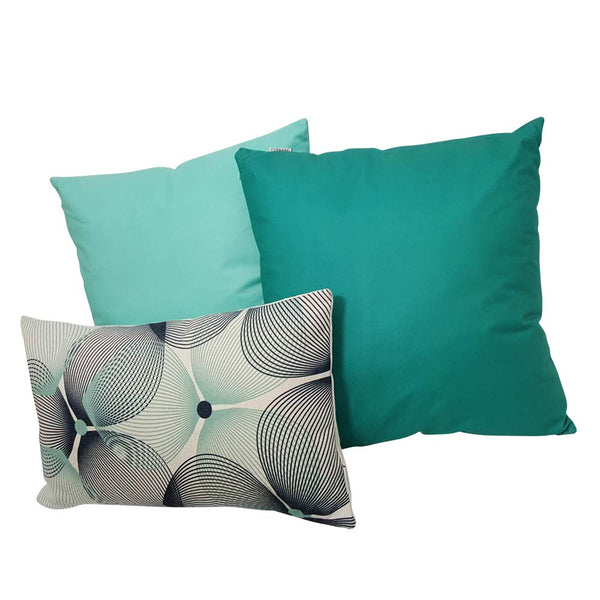 Eclante Velvet Turquoise Throw Pillow | Soft Decorative Pillow