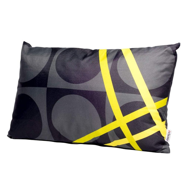 Eclante BelGusto Indoor Outdoor Throw Pillow | Gray, Black, and Lemon Green | Stylish and Modern
