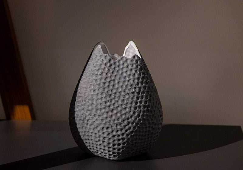 Eclante OVO Ceramic Decorative Vase Gray Color