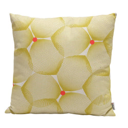 Eclante Efizzy Throw Pillow| Off White and Lemon Green