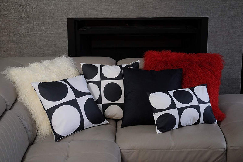 Eclante Velvet Black Throw Pillow | Soft Decorative Pillow